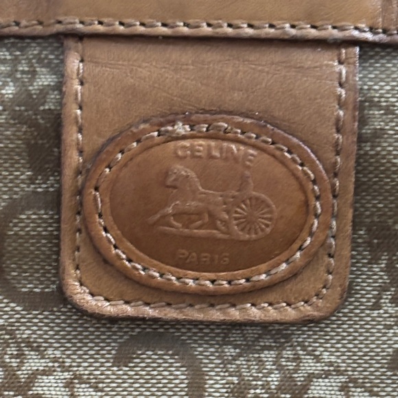 Celine cosmetic pouch Velcro and zip Brown Monogram Laptop Sleeve - Picture 2 of 11